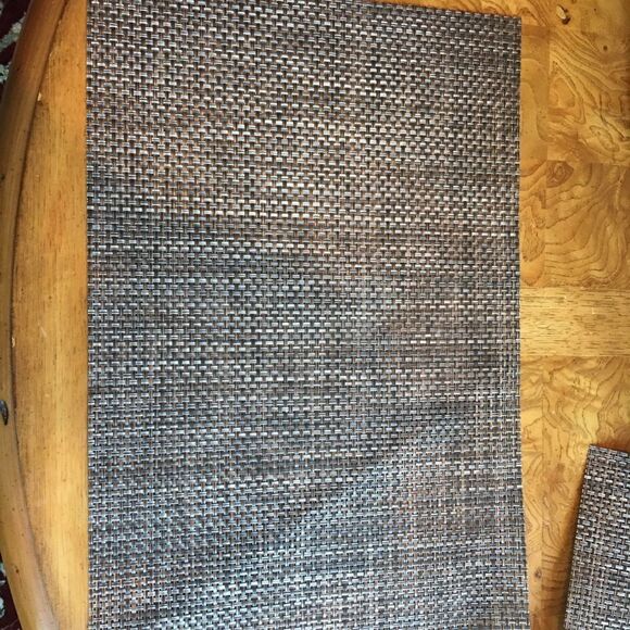 SET OF 6 Placemats! Rattan Weave w Sheen! - Picture 8 of 16